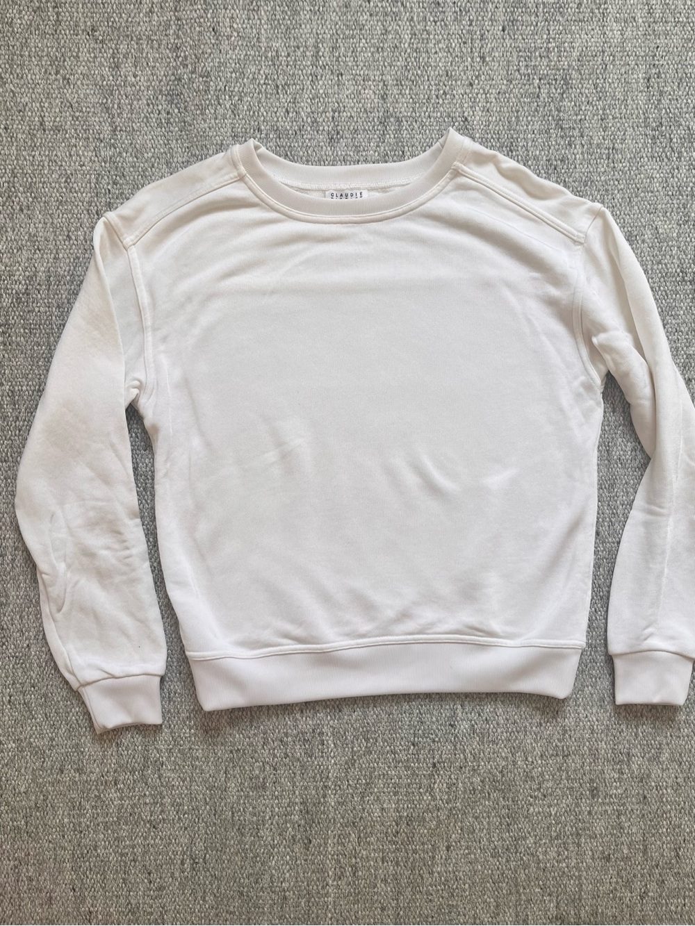 Claudie Pierlot white sweatshirt size French 1 small XS